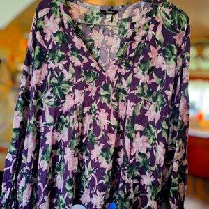 Supplies Romantic Boho Sleeve Floral Top.